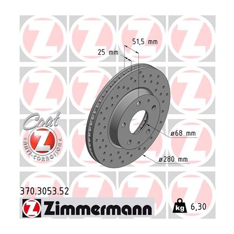 DISC ZIMMERMANN MAZDA SPORT Z