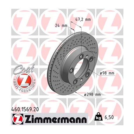 DISC ZIMMERMANN PORSCHE RECHTS Coat Z