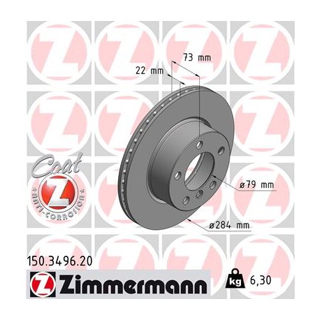 DISQUE ZIMMERMANN BMW Coat Z