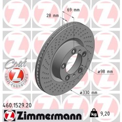 DISC ZIMMERMANN PORSCHE LEFT  Coat Z