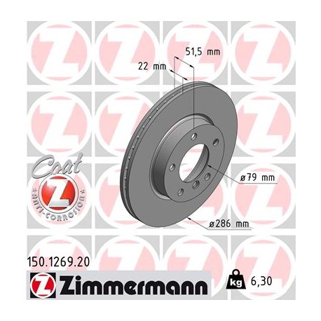 DISC ZIMMERMANN BMW Coat Z