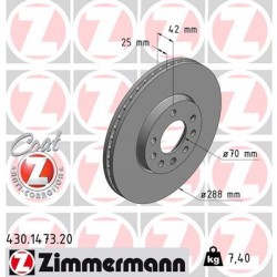 DISQUE ZIMMERMANN OPEL/SAAB Coat Z