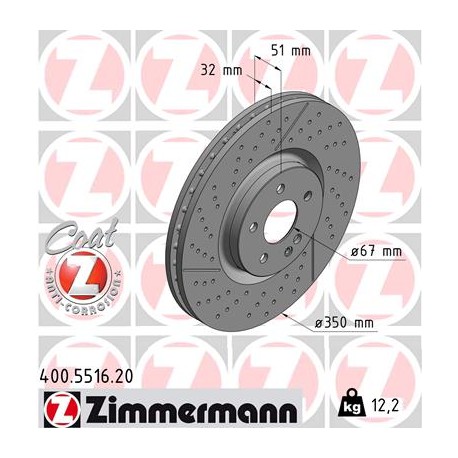 DISC ZIMMERMANN MERCEDES Coat Z