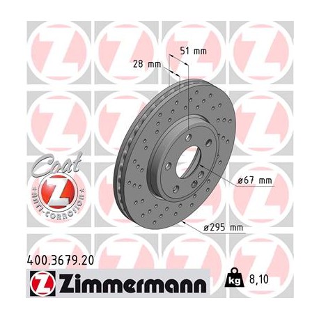 DISC ZIMMERMANN MERCEDES Coat Z (Sport model)