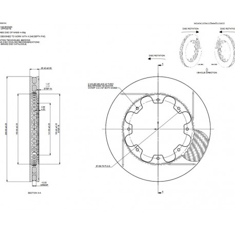 AP RACING BRAKE DISC 285x25.4mm