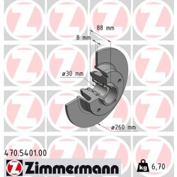 DISC ZIMMERMANN RENAULT incl. bearing set