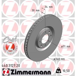 DISC ZIMMERMANN PEUGEOT/CITROEN Coat Z