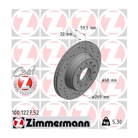 SCHIJF ZIMMERMANN AUDI SPORT Z