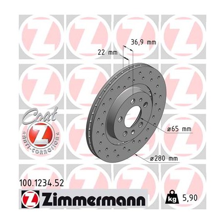 SCHIJF ZIMMERMANN VAG SPORT Z