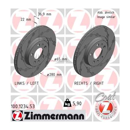 SCHIJF ZIMMERMANN VAG BLACK Z