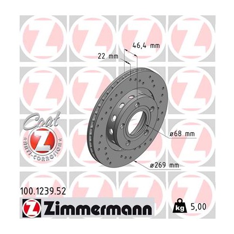 SCHIJF ZIMMERMANN AUDI SPORT Z