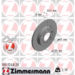 DISC ZIMMERMANN Audi Coat Z