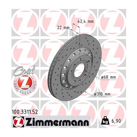 SCHIJF ZIMMERMANN VAG SPORT Z