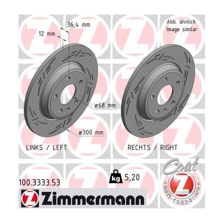 DISC ZIMMERMANN AUDI BLACK Z