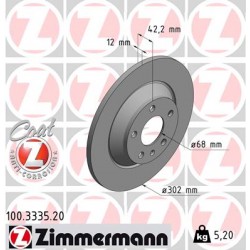 DISQUE ZIMMERMANN AUDI Coat Z