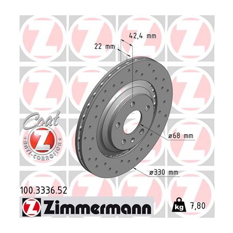 DISC ZIMMERMANN AUDI SPORT Z