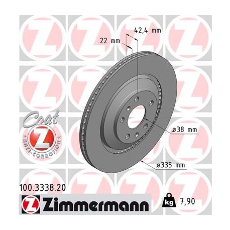 DISQUE ZIMMERMANN VAG Coated