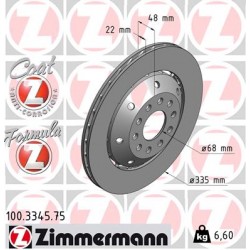 DISC ZIMMERMANN AUDI FORMULA Z LEFT  Coat Z