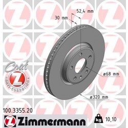 DISC ZIMMERMANN AUDI Coat Z