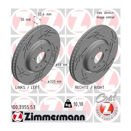 DISC ZIMMERMANN AUDI BLACK Z