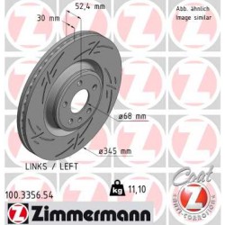 DISC ZIMMERMANN AUDI/PORSCHE BLACK Z (LEFT)