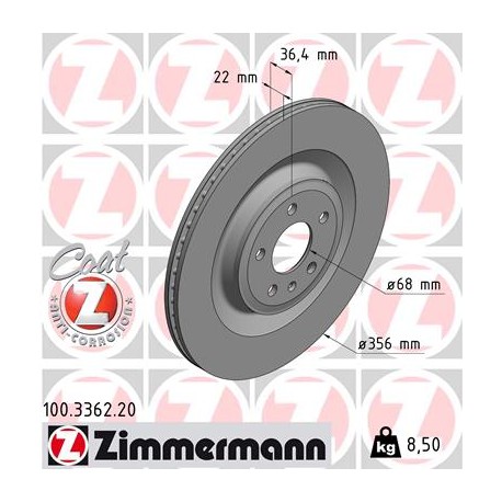 DISC ZIMMERMANN AUDI Coat Z