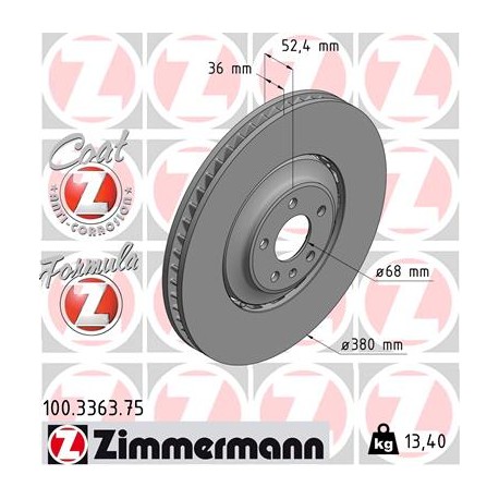 DISC ZIMMERMANN AUDI FORMULA Z Coat Z