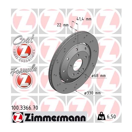 DISC ZIMMERMANN AUDI FORMULA Z Coat Z