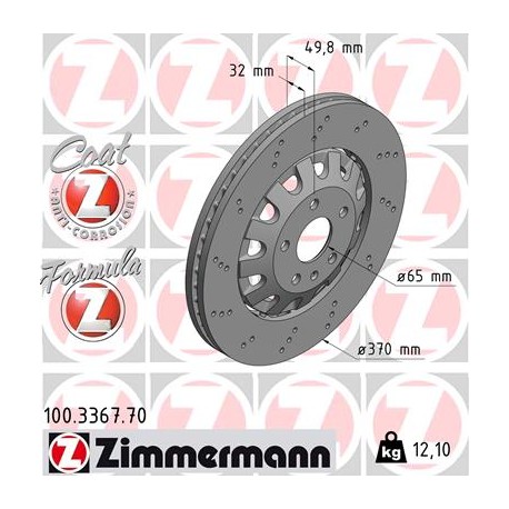 DISQUE ZIMMERMANN AUDI FORMULA Z Coat Z