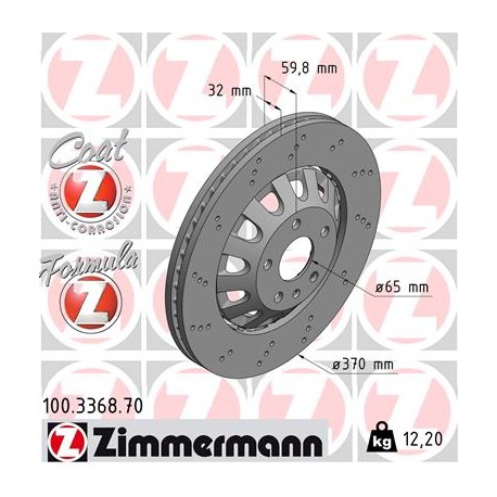 DISC ZIMMERMANN AUDI FORMULA Z Coat Z