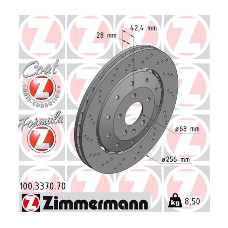 DISC ZIMMERMANN AUDI FORMULA Z Coat Z