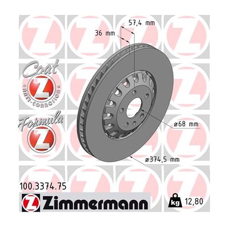 DISC ZIMMERMANN AUDI FORMULA Z