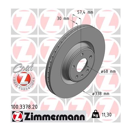 DISQUE ZIMMERMANN AUDI Coat Z