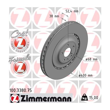 DISQUE ZIMMERMANN AUDI FORMULA Z Coat Z