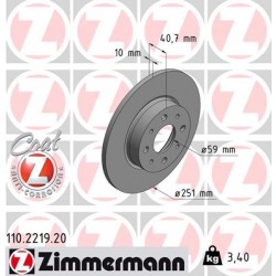 DISQUE ZIMMERMANN ALFA ROMEO Coat Z