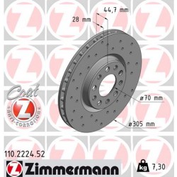 DISQUE ZIMMERMANN ALFA ROMEO SPORT Z