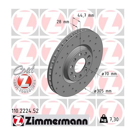 DISC ZIMMERMANN ALFA ROMEO SPORT Z