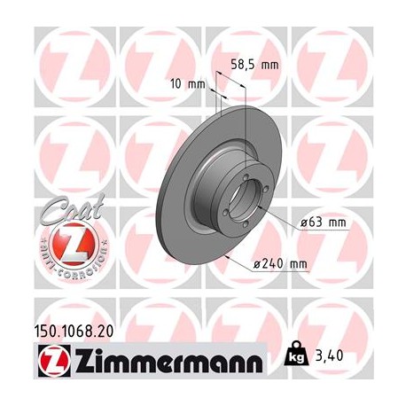 DISC ZIMMERMANN BMW Coat Z