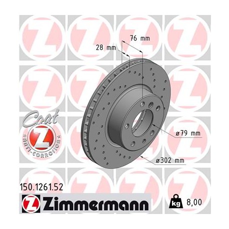 DISC ZIMMERMANN BMW SPORT Z