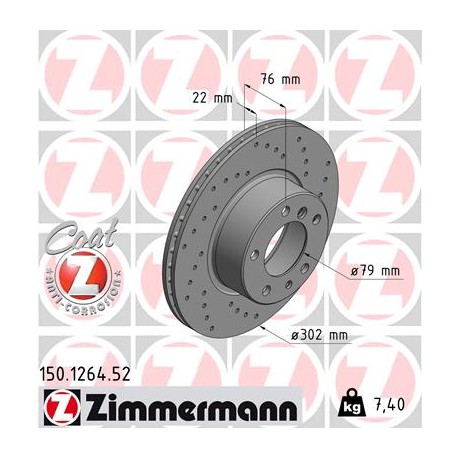 DISC ZIMMERMANN BMW SPORT Z