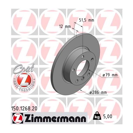 DISC ZIMMERMANN BMW Coat Z