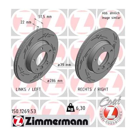 DISQUE ZIMMERMANN BMW BLACK Z