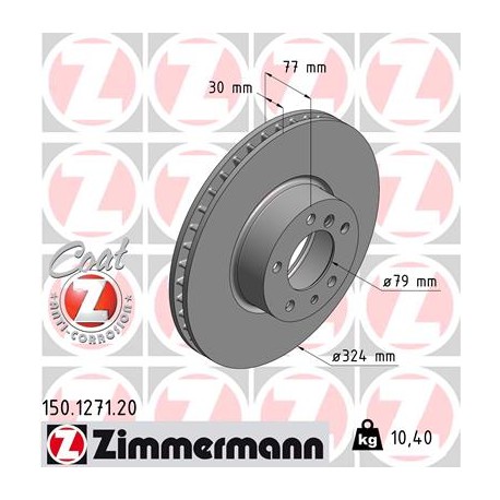 DISQUE ZIMMERMANN BMW Coat Z