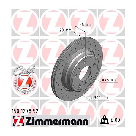 DISC ZIMMERMANN BMW SPORT Z