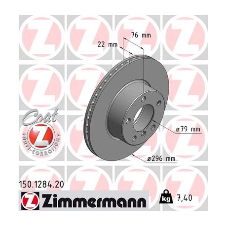 DISQUE ZIMMERMANN BMW Coat Z