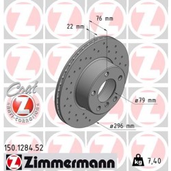 DISQUE ZIMMERMANN BMW SPORT Z