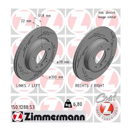 DISQUE ZIMMERMANN BMW BLACK Z