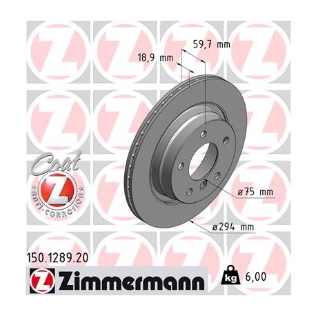 DISC ZIMMERMANN BMW Coat Z