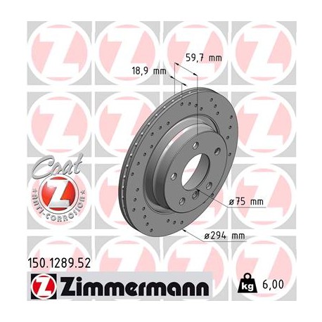 DISQUE ZIMMERMANN BMW SPORT Z