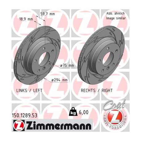 DISQUE ZIMMERMANN BMW BLACK Z